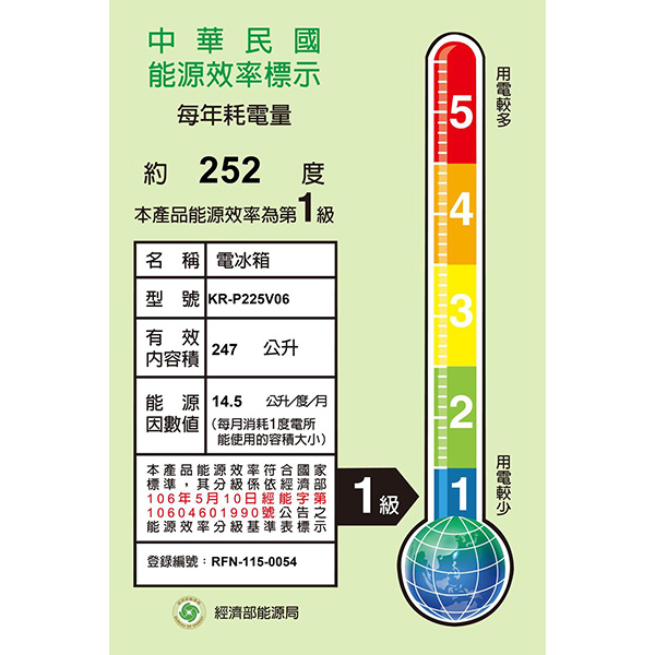 歌林一級變頻雙門冰箱247公升_商品圖_2